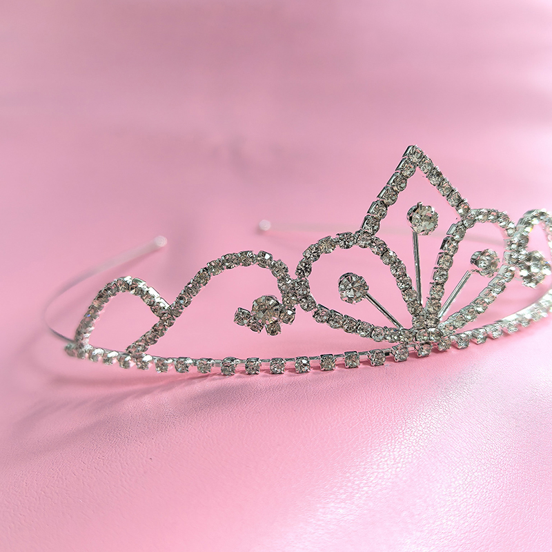 Women'S Vintage Accessories - Silberfarbene Strass-Brautkrone Luxuriöse Kristall-Tiara Hochzeits-Königinnen-Prinzessinnen-Kopfschmuck Party-Geburtstags-Haaraccessoires