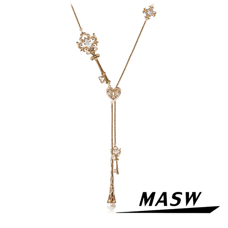 Women'S Accessories Trends 2026 - MASW Original Design Vintage Schlüsselanhänger-Halskette für