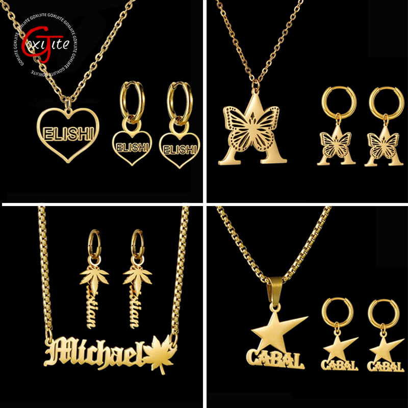 Women Accessories Name - Goxijite Personalisierte Namensohrringe für Frauen und