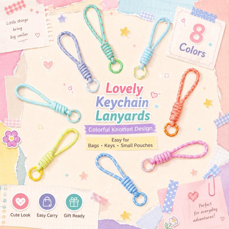 Women Accessories Holder - 2~5 Stück Bunte Geflochtene Schlüsselanhänger Handyband