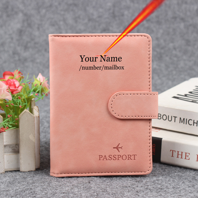Women Accessories Name - Reisepasshülle mit Magnetknopf, personalisierbar, Name auf