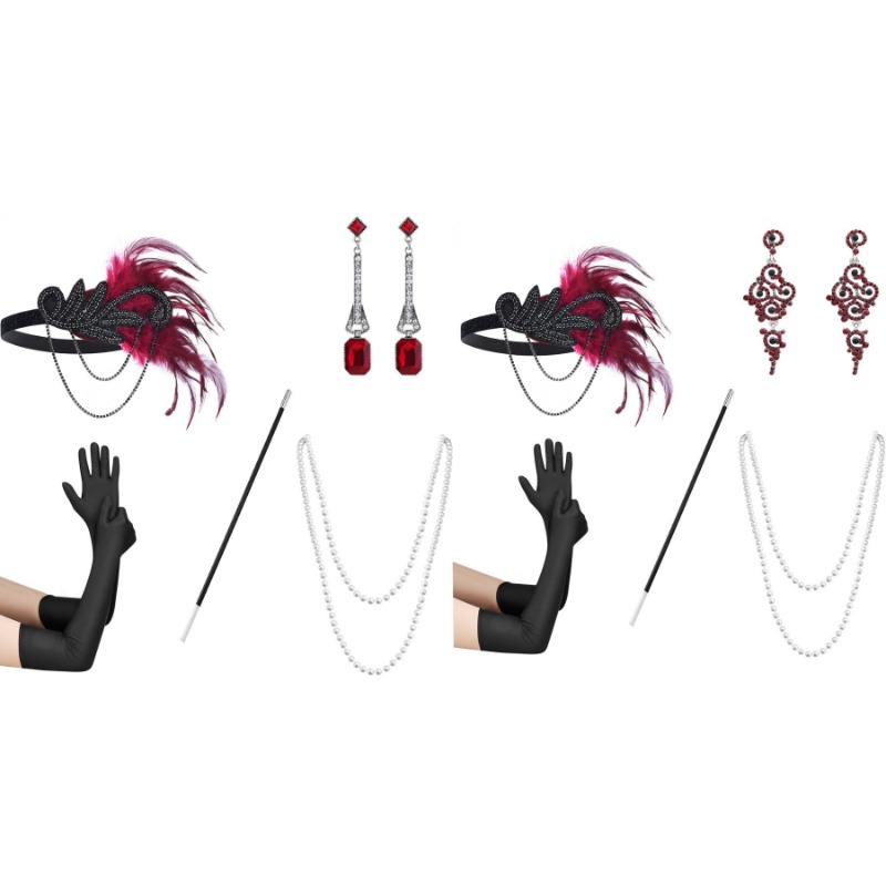 Women'S Accessories In The 1920S - 5 stücke 1920s verkleideten Ball mit