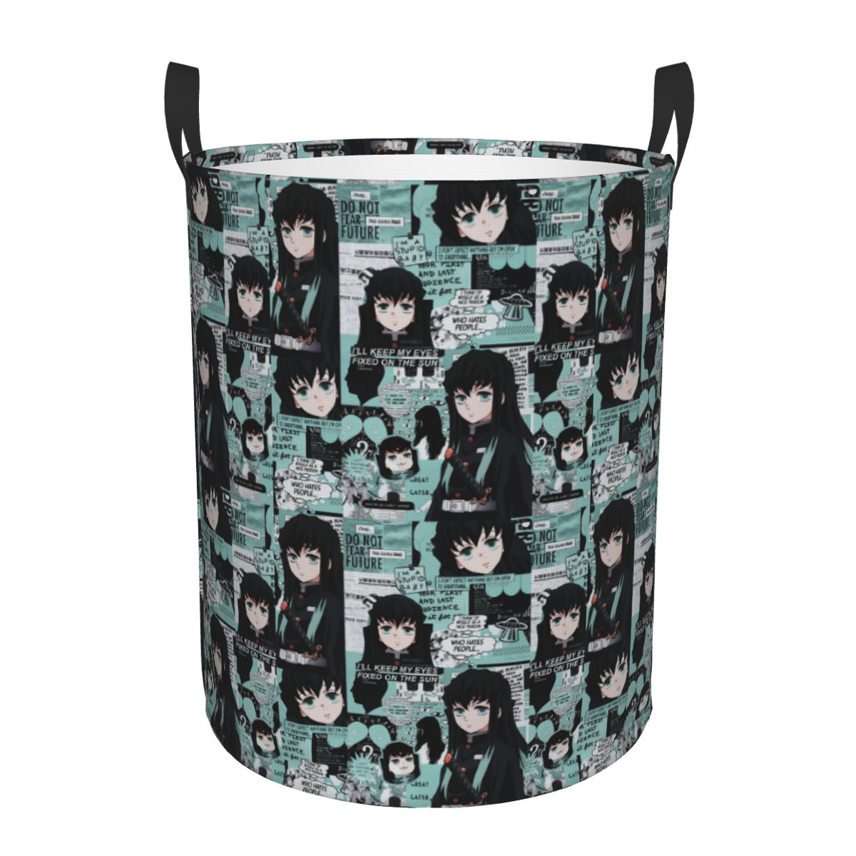 Women Accessories Hamper - Demon Slayer Muichiro Tokito Collage Wäschekorb,
