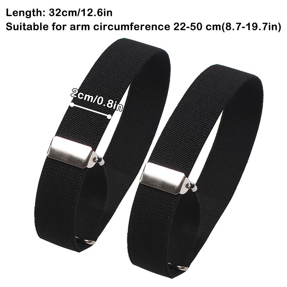 Women Accessories Holder - 2 Stück Verstellbare Elastische Armbinden Hemdmanschettenhalter