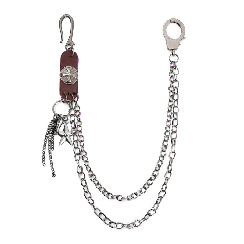 Women Accessories Pk - Punk Street Rindsleder Schlüsselanhänger Kette Frauen