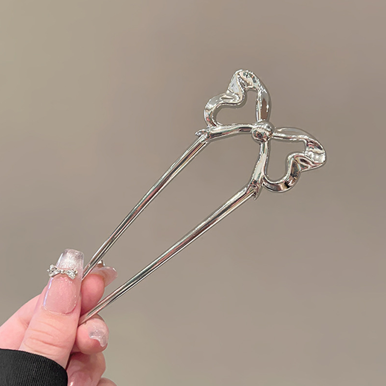 Women Accessories Holder - Elegante U-förmige Haarnadel mit Schleife aus