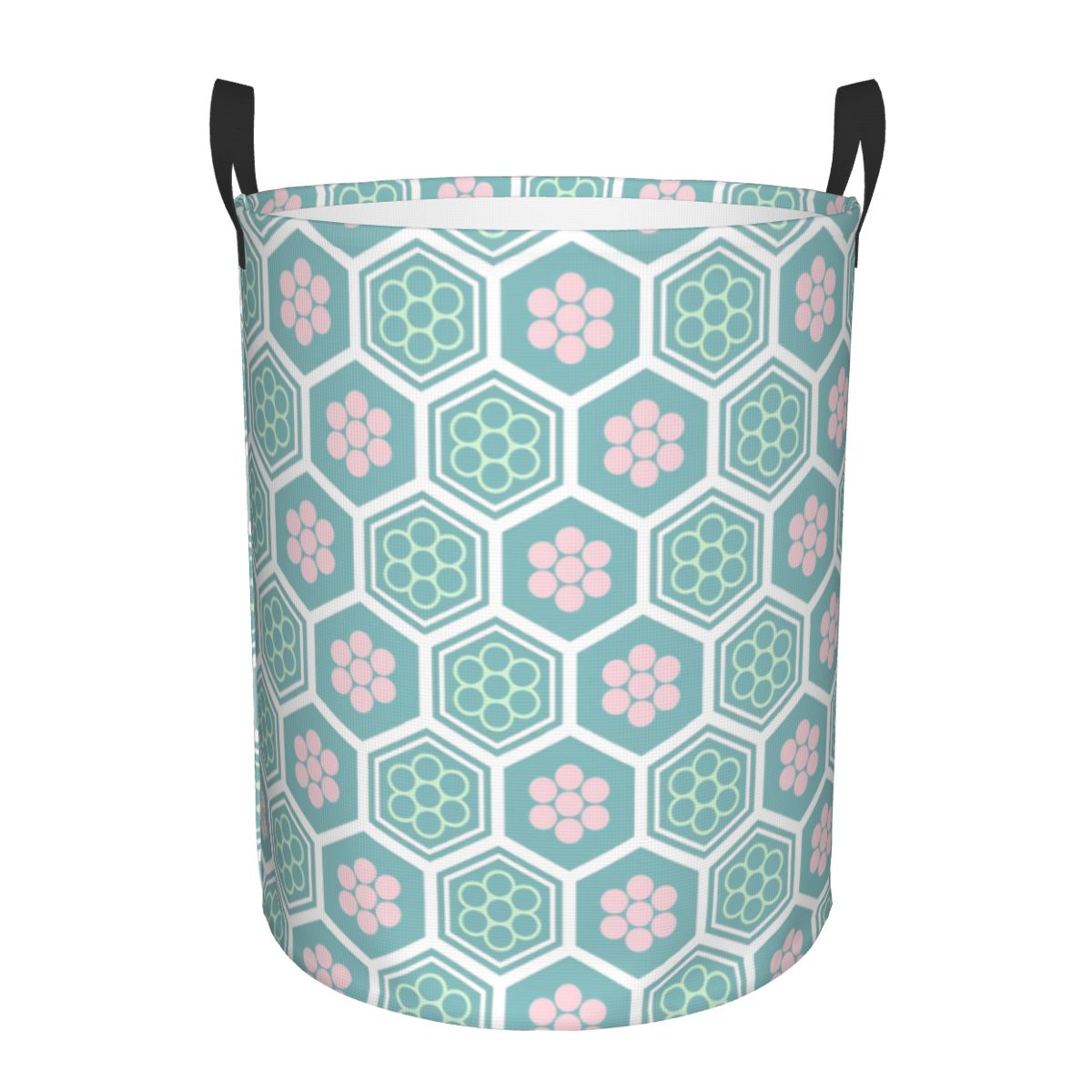Women Accessories Hamper - Inuyasha Japanischer Stil Sechseckiger Waben-Blumen-Wäschekorb Großer