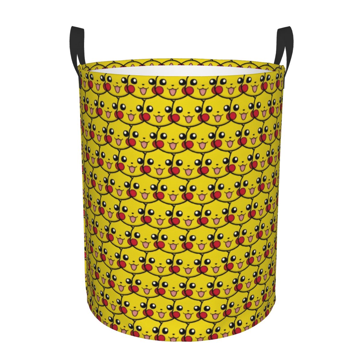 Women Accessories Hamper - Pikachu Nahtloser Muster-Wäschekorb, großer Aufbewahrungskorb, Cartoon-Anime,