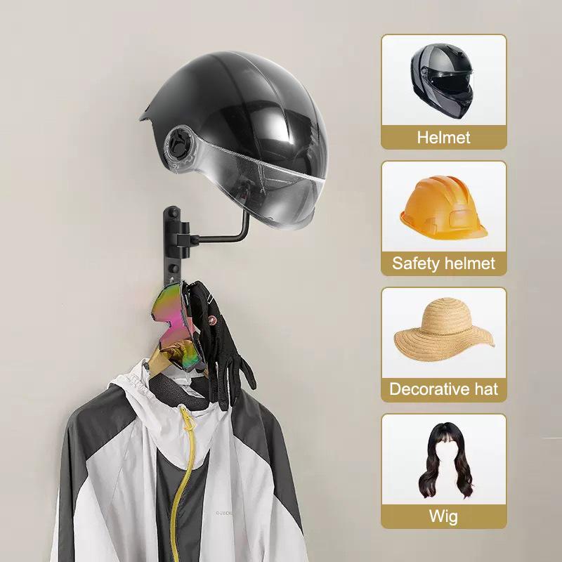 Women Accessories Holder - 180 ° Drehbarer Wandhaken, Helm- &