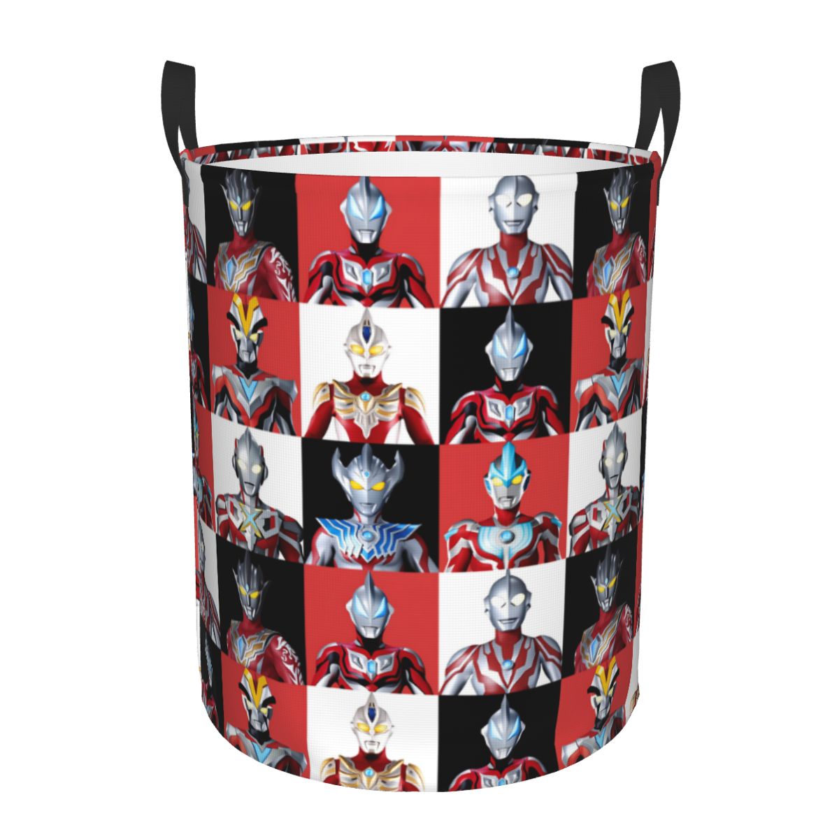 Women Accessories Hamper - Karierter Wäschekorb mit Plaid-Muster, Ultraman-Comics, großer