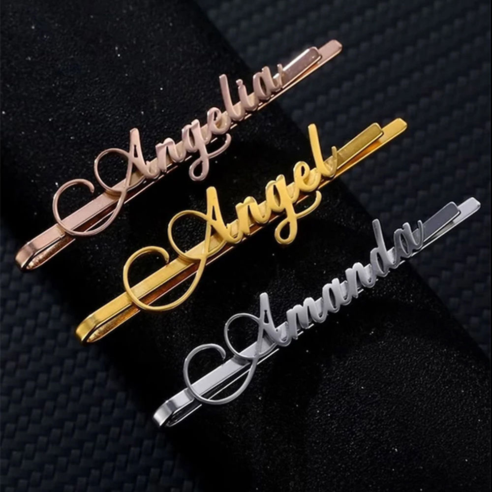 Women Accessories Name - Benutzerdefinierte Name Haarspangen Mode süße Haarnadel