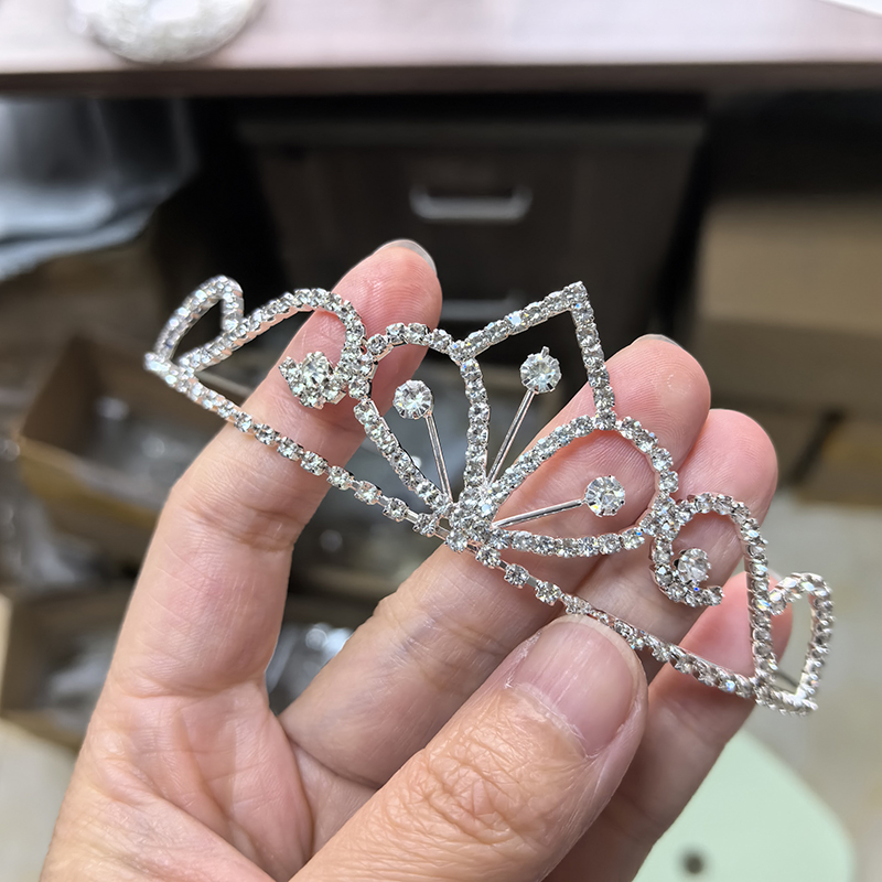 Silberfarbene Strass-Brautkron – Women'S Vintage Accessories Bewertung und Preis