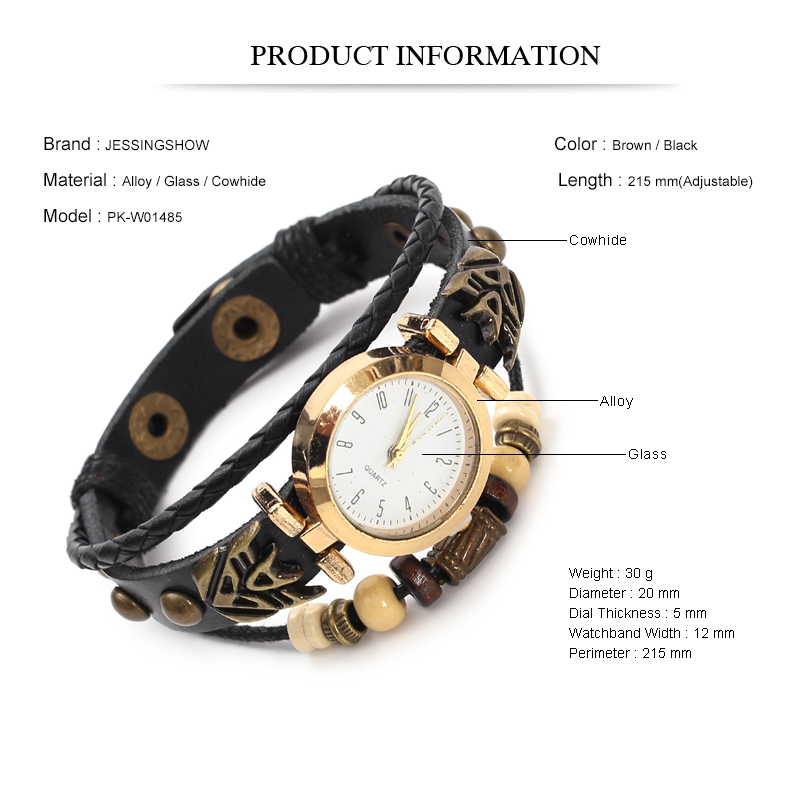 Vintage Leder Quarzuhr Hip-Hop – Women Accessories Pk Bewertung und Preis