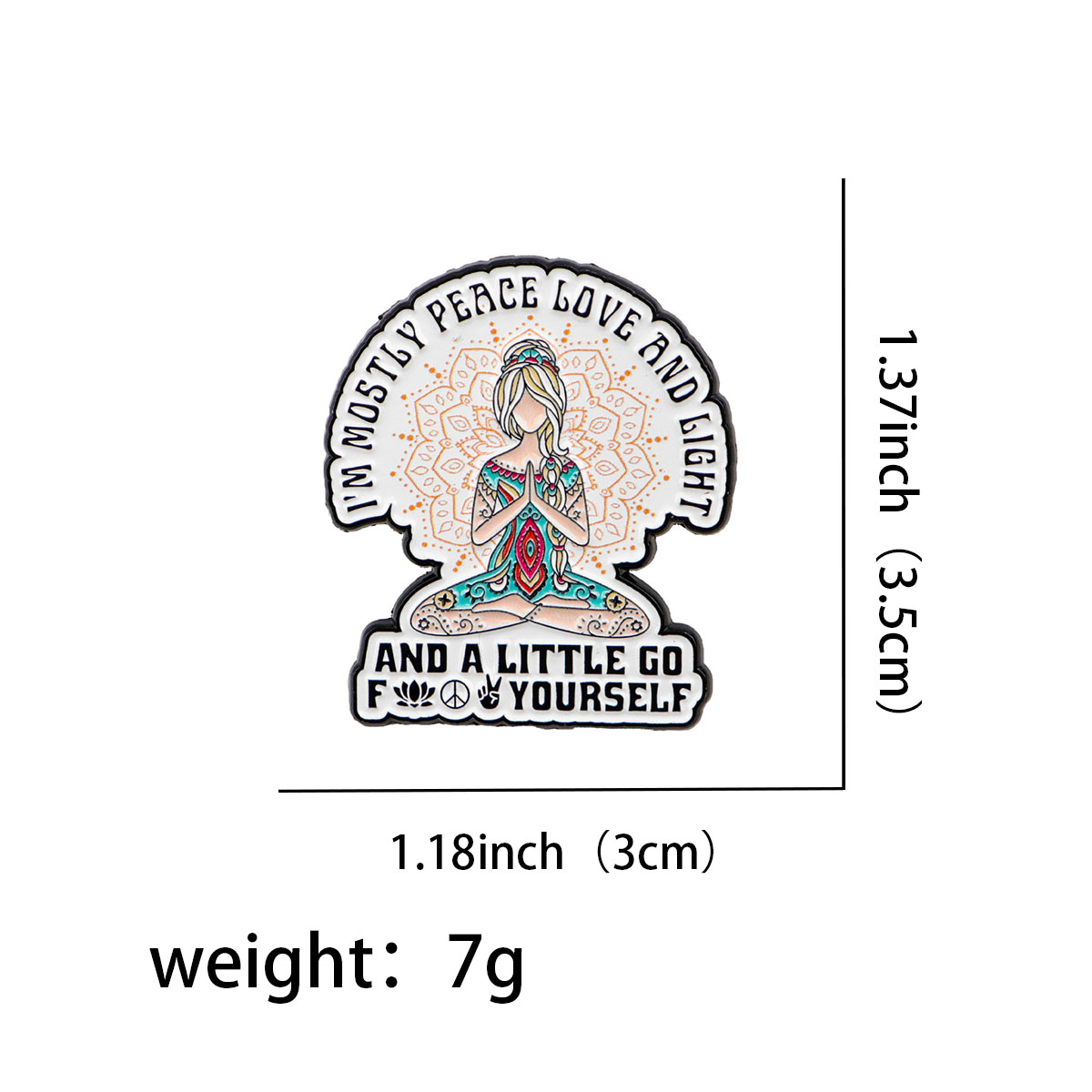 Lustige Yoga-Emaille-Ansteckna – Women Accessories Quotes Bewertung und Preis