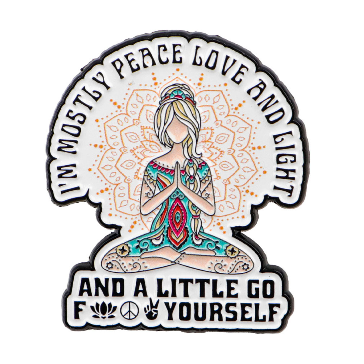Lustige Yoga-Emaille-Ansteckna – Women Accessories Quotes Bewertung und Preis