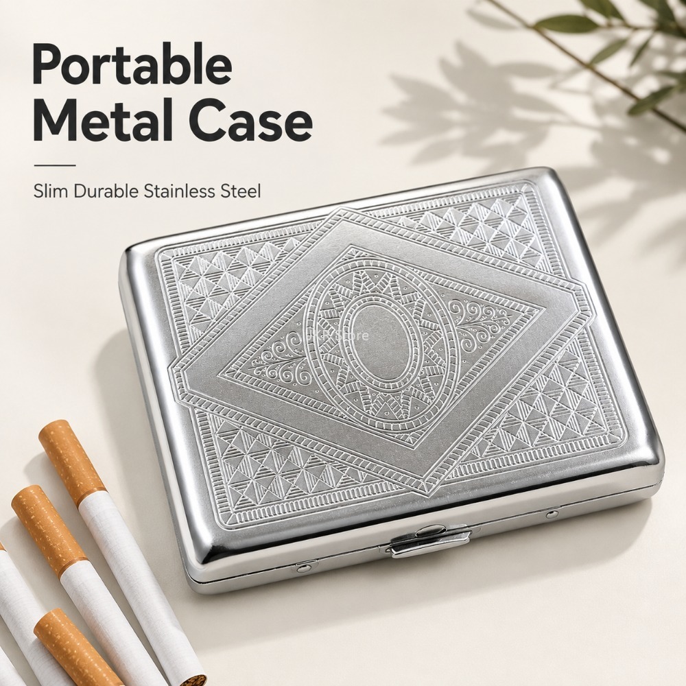 Edelstahl-Zigarettenetui mit P – Women Accessories Holder Bewertung und Preis