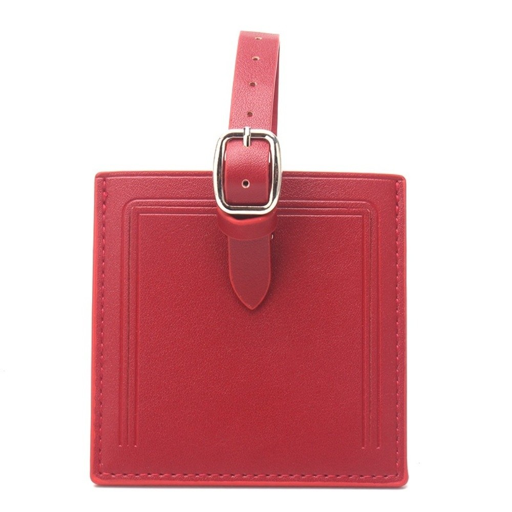 Quadratische Leder-Gepäckanhän – Women Accessories Name Bewertung und Preis
