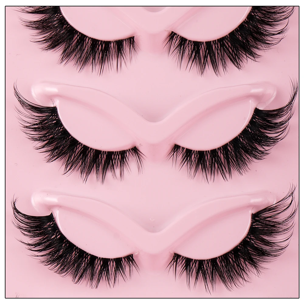 Cat Eye 5 Paar 3D Natürliche F – Women Accessories Clearance Bewertung und Preis