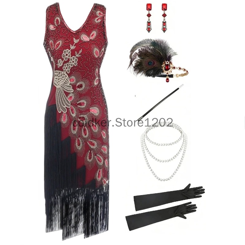 1920er Jahre Flapper-Kleid mit – Women'S Accessories In The 1920S Bewertung und Preis