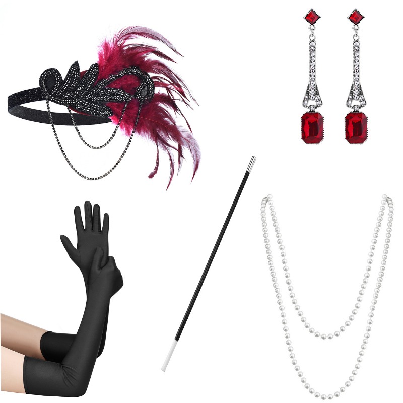 5 stücke 1920s verkleideten Ba – Women'S Accessories In The 1920S Bewertung und Preis