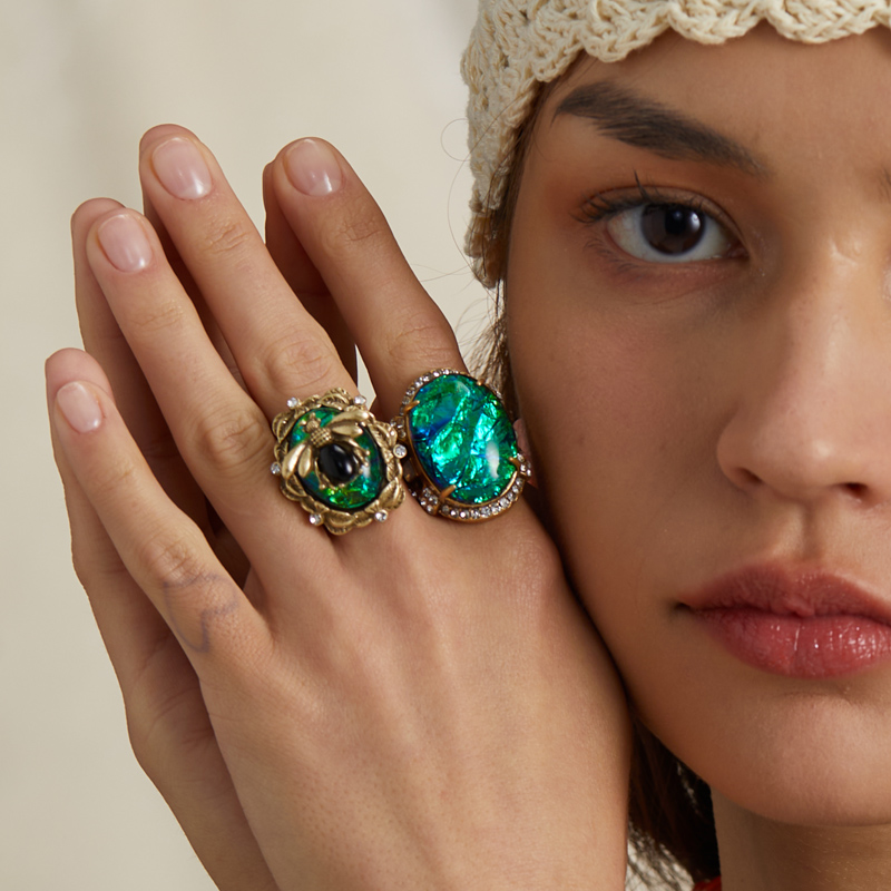 Vintage Opal Blau Goldfarbener – Women'S Accessories Trends 2026 Bewertung und Preis