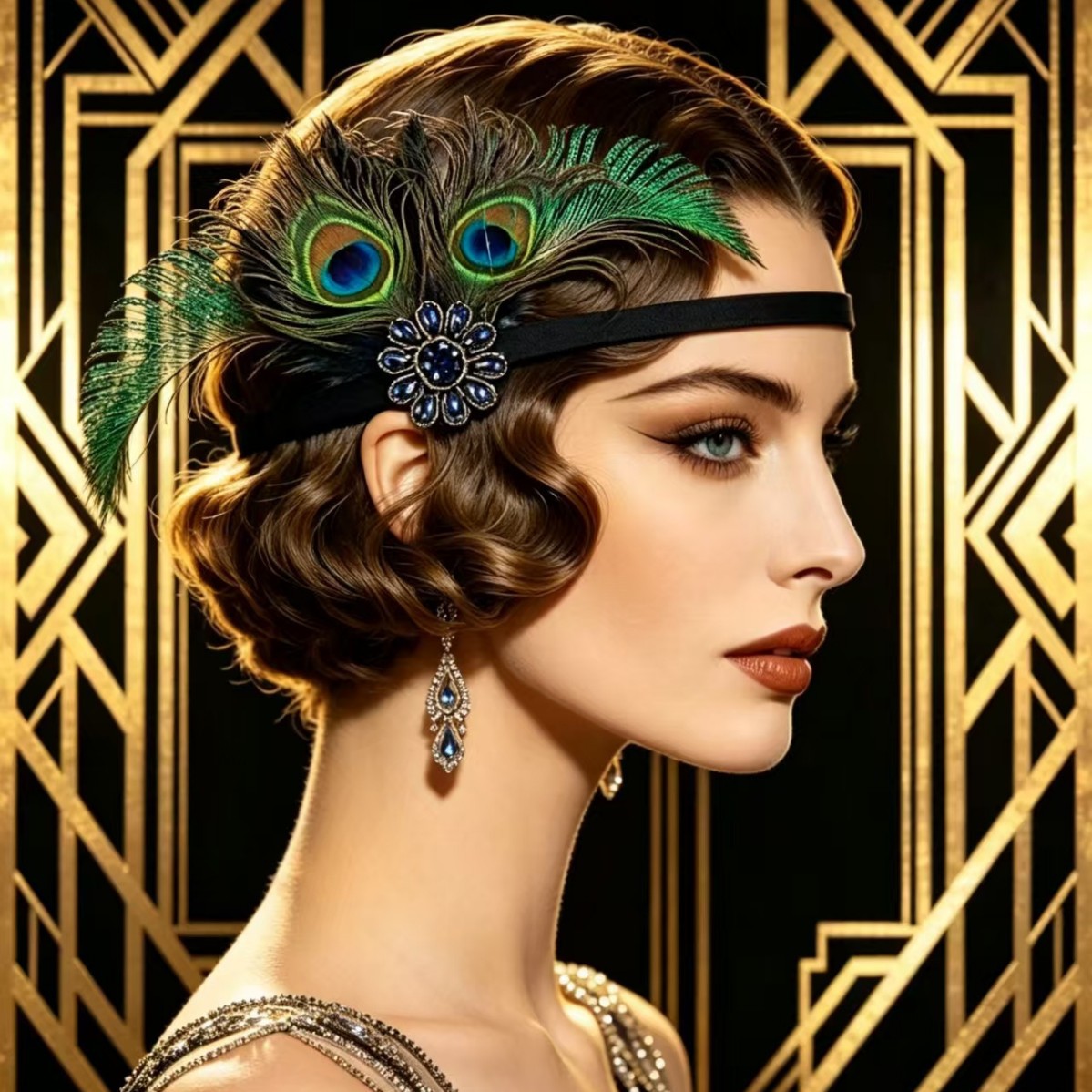 1920er Flapper Pfauenfeder-Sti – Women'S Accessories In The 1920S Bewertung und Preis